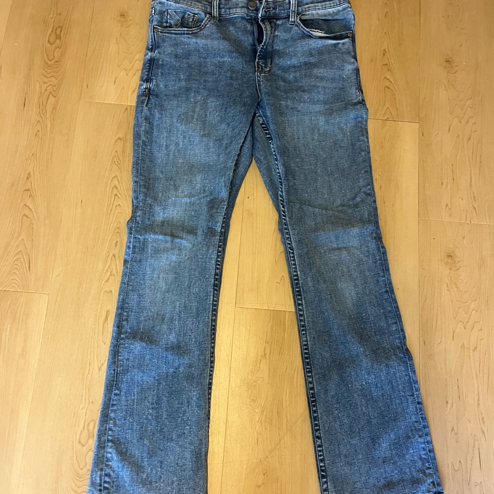 Seeded & Sewn Blue Denim Jeans